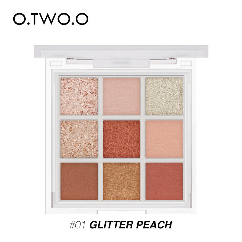 Paleta de sombras de ojos O.TWO.O - 09 colores