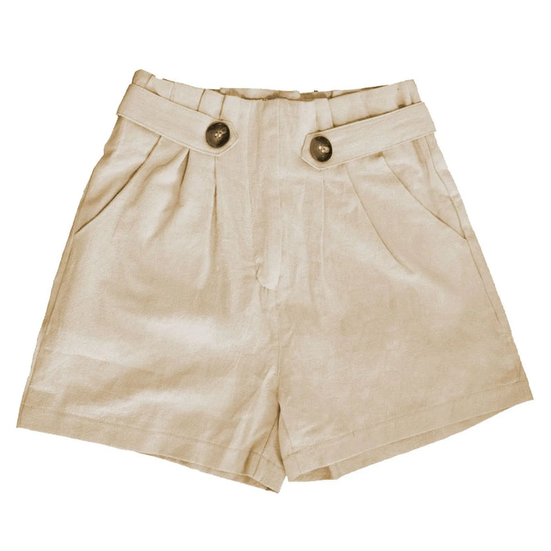 Short ou bermuda feminina casual wide leg