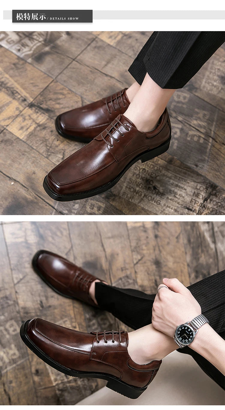 Mens Dress Shoes Genuine Leather Shoes for Men 2024 Social Shoe Male Original Leather Men's Sneakers Man Trend 2024 Loafers Slip